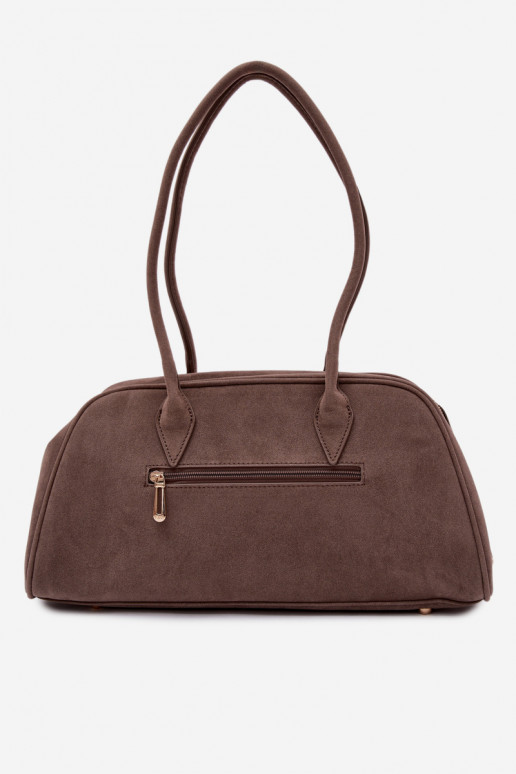 z eko semišuoIna KabelkaBrelokiem Tmavýbéžová Noelia