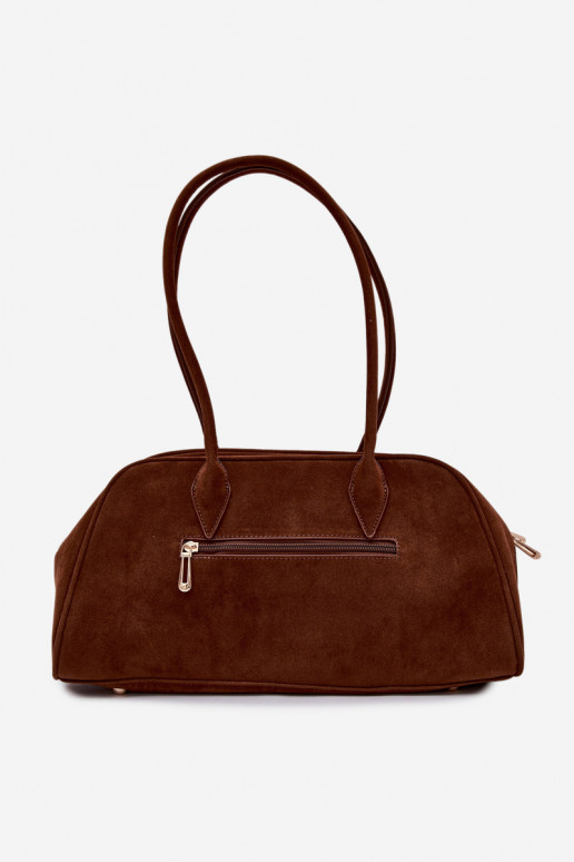 z eko semišuoIna KabelkaBrelokiem Hnedá farba Noelia