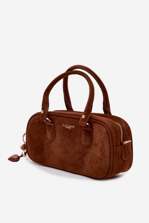 Kabelka Typu Kufor Málýz eko semišuu Hnedá farba Annelle