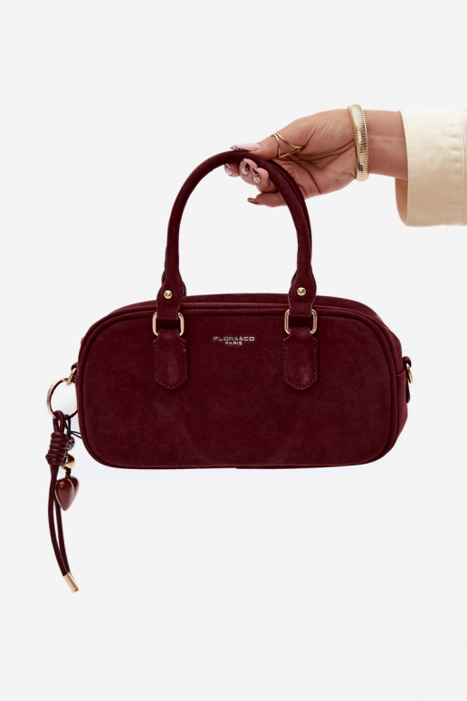 Kabelka Typu Kufor Málýz eko semišuu bordová Annelle