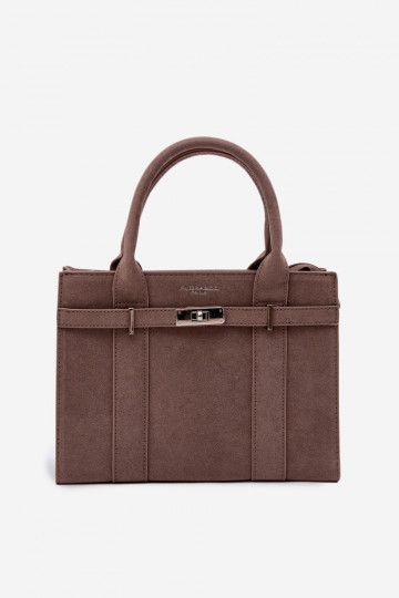 Kabelka Typu KuforImitacji zo semišuu Tmavýbéžová Noressa