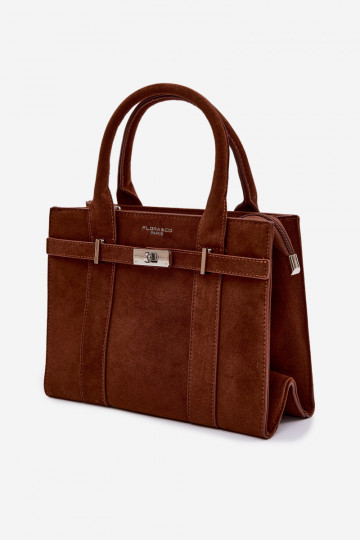 Kabelka Typu KuforImitacji zo semišuu Hnedá farba Noressa 2