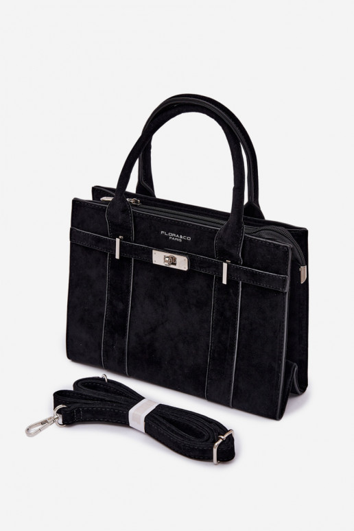 Kabelka Typu KuforImitacji zo semišuu čierna Noressa