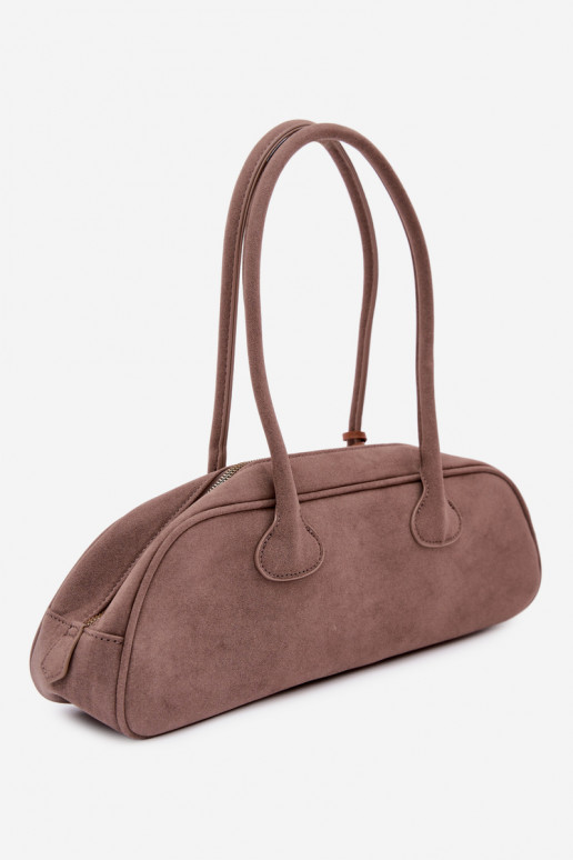 Kabelka BagietkaImitacji zo semišuu ZaInieszka Jamnik Tmavýbéžová Annette