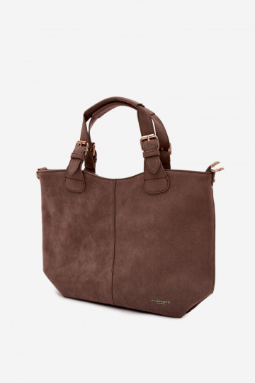 KabelkaImitacji zo semišuu Tmavýbéžová Clarette 2