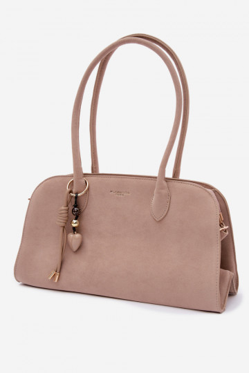 KabelkaBrelokiem I s prackamimi z eko semišuoIna Svetlobéžová Violette 2