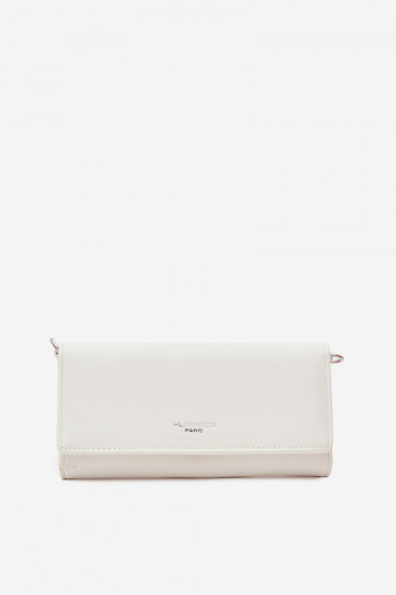 Peňaženka Kabelka dva v jednom s popruhmi slonovina Suzette