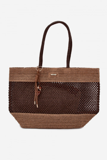 Povrch Kabelka / taška Zapnutékupujúci VeľkýBrelokiem Hnedá Lucette