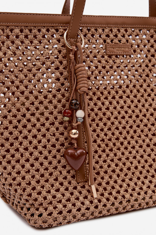 Povrch Kabelka Typu ZapnutékupujúciBrelokiem SvetloHnedá Noella