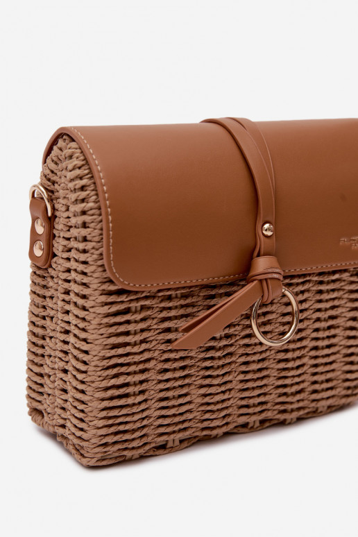 Povrch Málá kabelka s reťazami Hnedá Renara