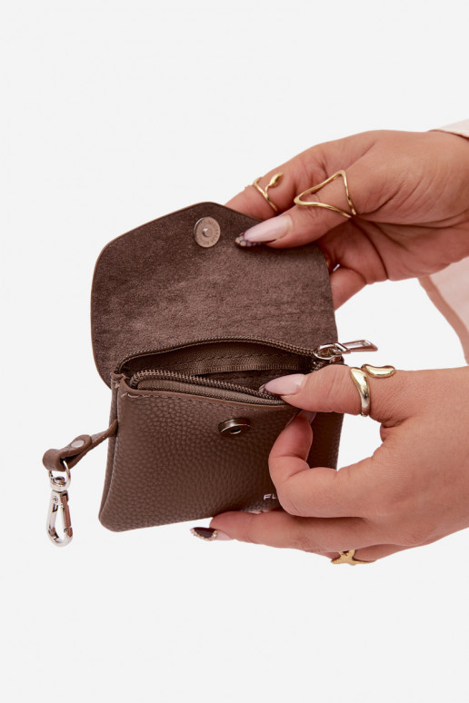 Portmonetka Žena z eko kože Tmavýbéžová Calienne