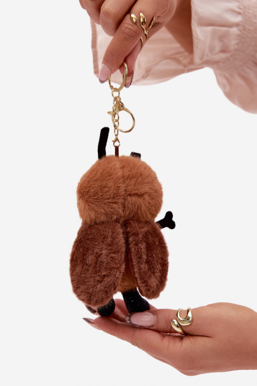 Breloczek ZaInieszka Do Torebki Kluczy Máskotka Pszczoła Hnedá farba