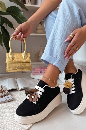 Čierne tenisky na platforme... 2