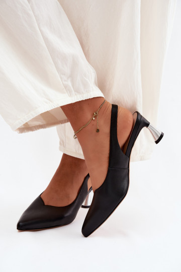 Dámske sandále Dámske s podpätkami Vinceza 66922 čierna 2