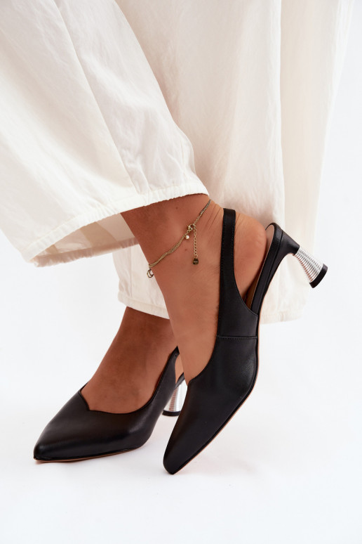 Dámske sandále Dámske s podpätkami Vinceza 66922 čierna