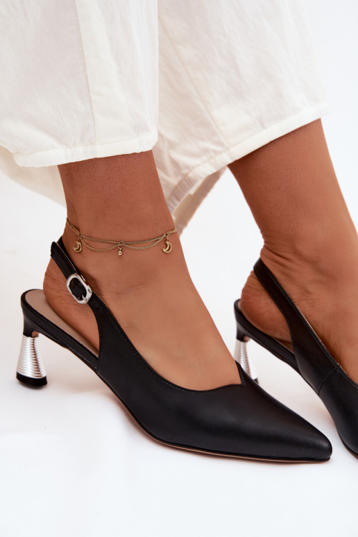 Dámske sandále Dámske s podpätkami Vinceza 66922 čierna