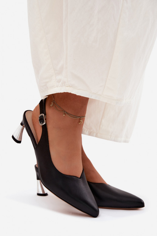 Dámske sandále Dámske s podpätkami Vinceza 66922 čierna