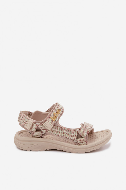 Pieskové dámske sandále Lee Cooper LCIN-26-34-4431L