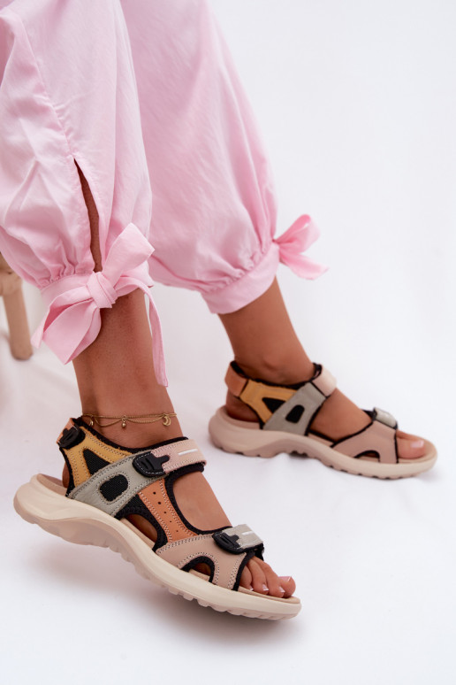 Dámske sandále Dámske IN SportoInym Stylu OranžováoIno-čierna Morenia