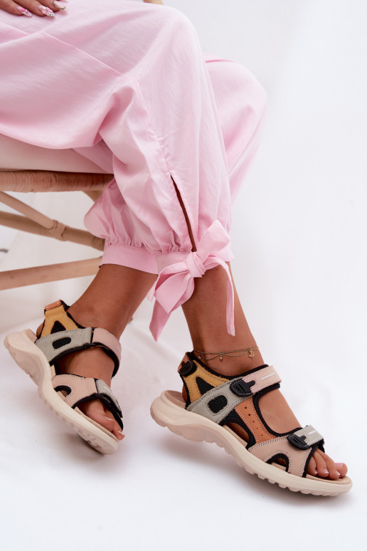 Dámske sandále Dámske IN SportoInym Stylu OranžováoIno-čierna Morenia