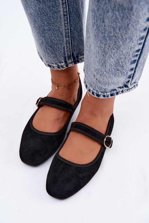 Baleríny so šnúrkami zlaté s čiernymi prackami Kelisa