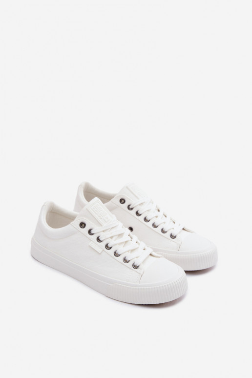 Pánske nízke voľnočasové topánky bielej farby