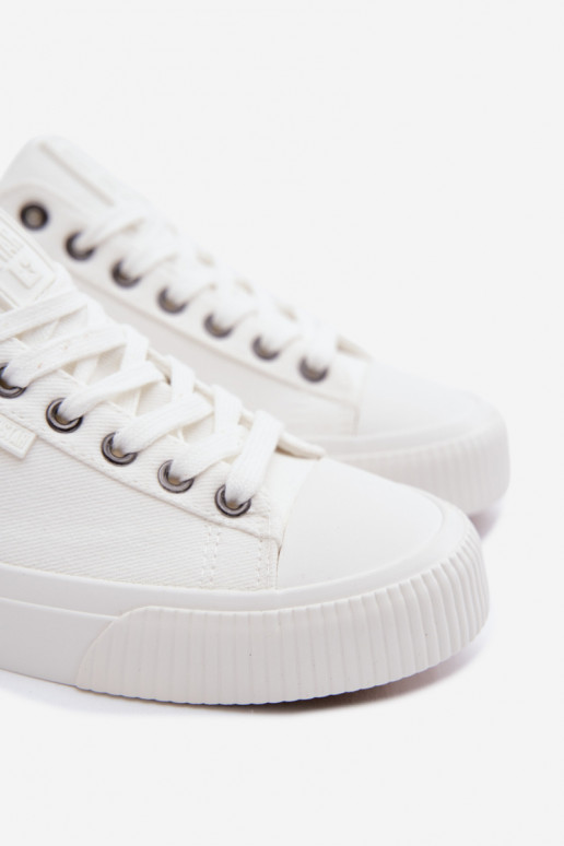 Pánske nízke voľnočasové topánky bielej farby