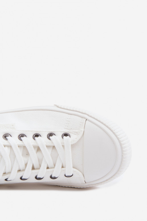 Pánske nízke voľnočasové topánky bielej farby