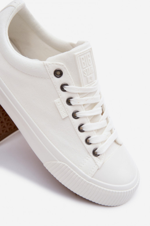 Pánske nízke voľnočasové topánky bielej farby