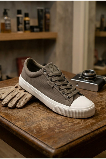 Pánske nízke voľnočasové topánky sivej farby 2