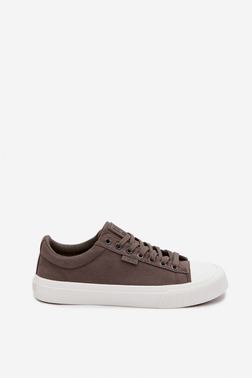 Pánske nízke voľnočasové topánky sivej farby