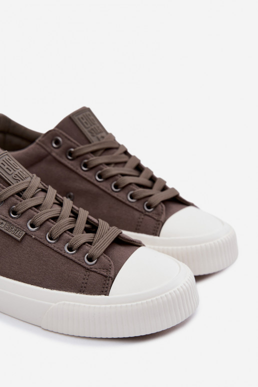 Pánske nízke voľnočasové topánky sivej farby