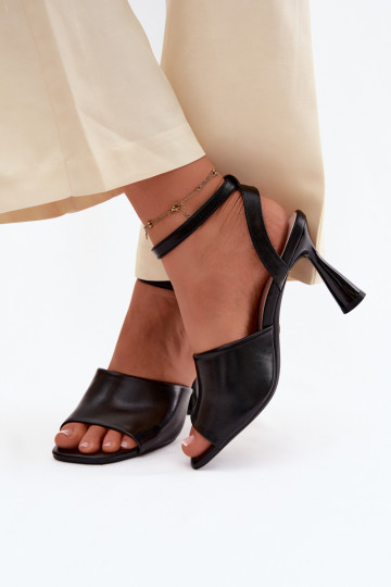 Dámske sandále s podpätkami Vinceza 62297 čierna