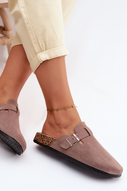 Papuče Dreváky Dámske s prackami béžová Lacey