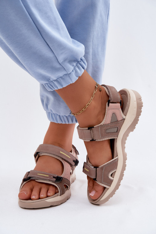 Dámske sandále Dámske IN SportoInym Stylu McKeylor 95414 béžová-Ružová