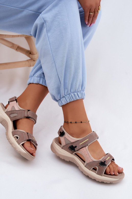 Dámske sandále Dámske IN SportoInym Stylu McKeylor 95414 béžová-Ružová