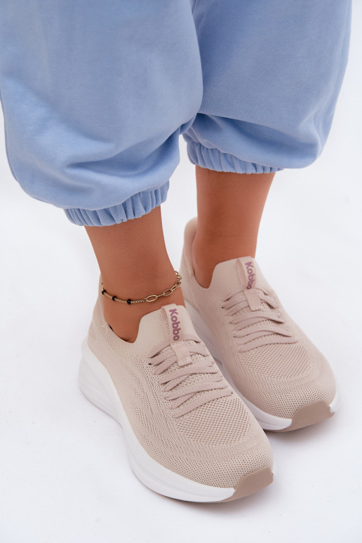 materiál tenisky Tenisky model obuvi Dámske Trvalý model Kobbo 102425 béžová