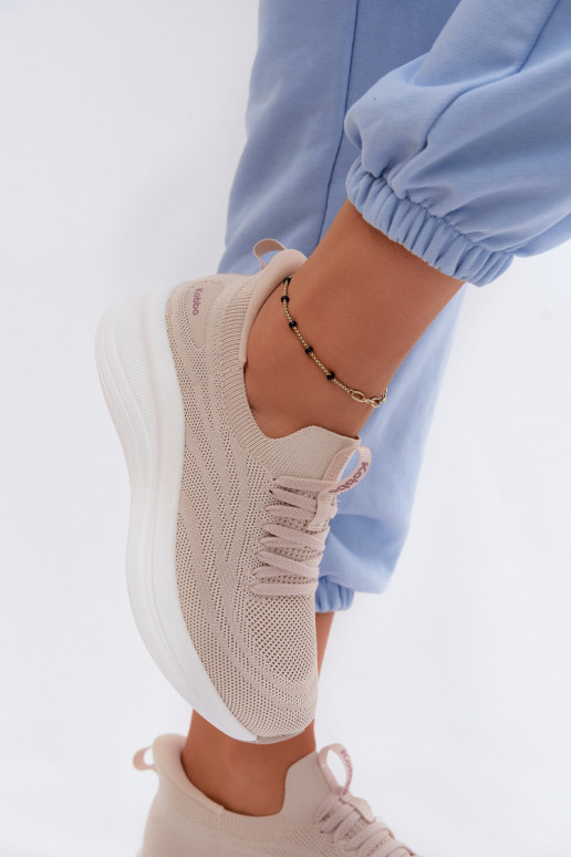 materiál tenisky Tenisky model obuvi Dámske Trvalý model Kobbo 102425 béžová