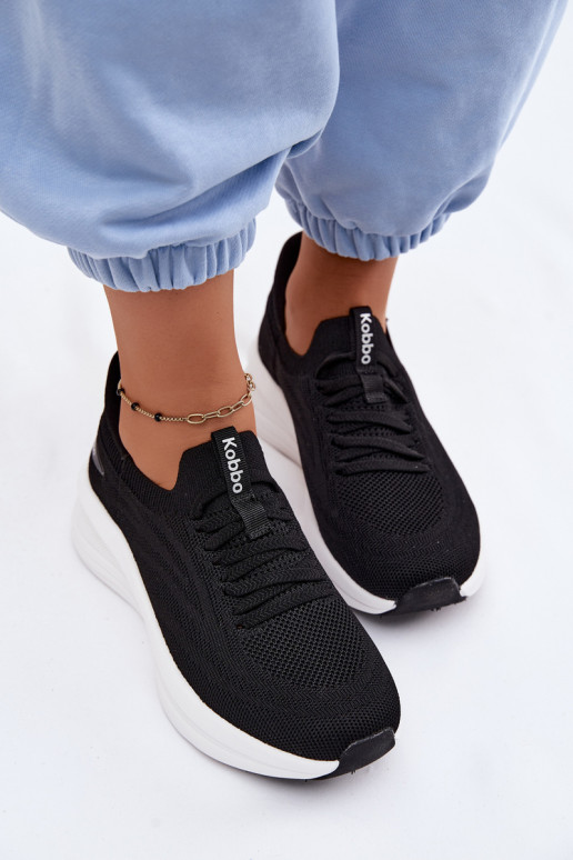 materiál tenisky Tenisky model obuvi Dámske Trvalý model Kobbo 102425 čierna