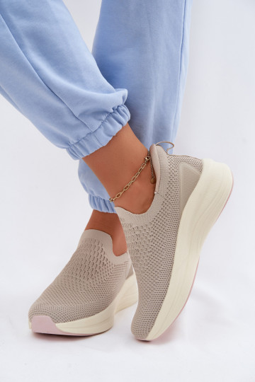 Trvalý model Tenisky model obuvi Dámske materiál Kobbo 102424 béžová 2