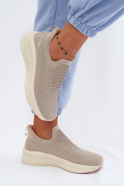 Trvalý model Tenisky model obuvi Dámske materiál Kobbo 102424 béžová