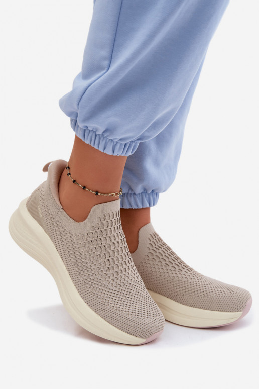 Trvalý model Tenisky model obuvi Dámske materiál Kobbo 102424 béžová