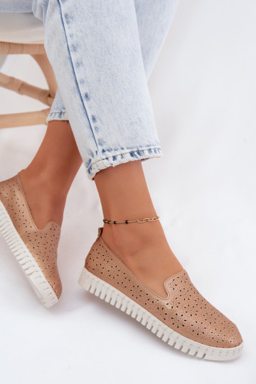 s prvkami prelamovania Trvalý model topánky Dámske Szampańskie Salty