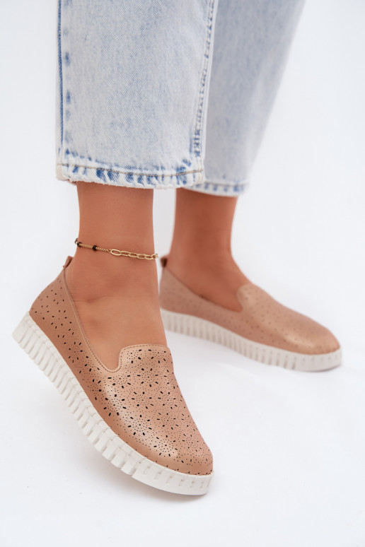 s prvkami prelamovania Trvalý model topánky Dámske Szampańskie Salty