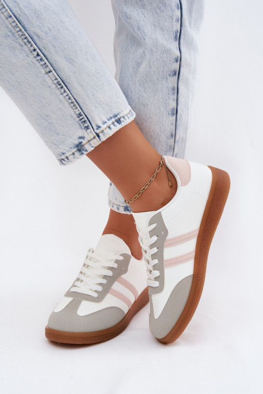 Tenisky model obuvi Dámske biely-Ružová Seabell