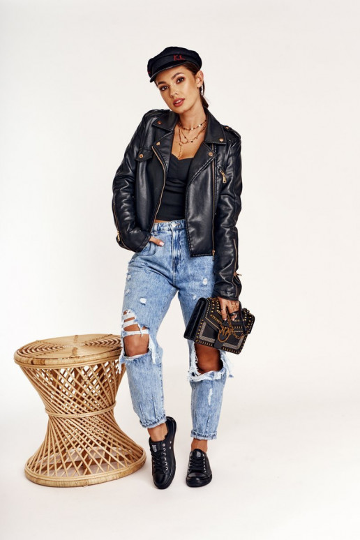 Dámske kožené tenisky Big Star čierna V274871