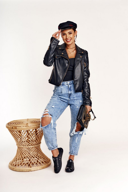 Dámske kožené tenisky Big Star čierna V274871