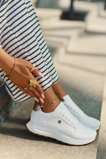 Jednoduché tenisky Dámske Big Star RR274629 HI-POLY SYSTEM biela farba