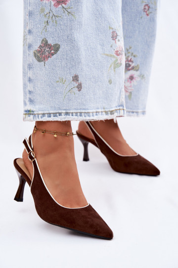 Dámske sandále s tenkými podpätkamiLamóInką CzekoladoIne Relmira 2