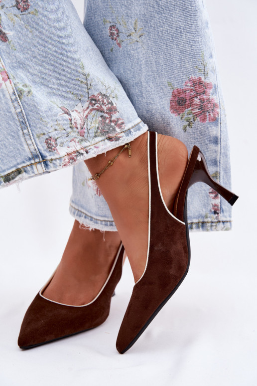 Dámske sandále s tenkými podpätkamiLamóInką CzekoladoIne Relmira